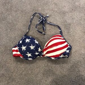 American Flag Bikini Top